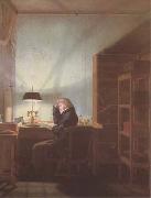 Georg Friedrich Kersting Reader by Lamplight (mk09) china oil painting reproduction